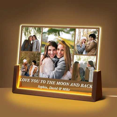 Miniatura 10 de Regalos de cumpleaños personalizados para el día del padre, para papá, de hija, hijo, esposa, marco de fotos con placa acrílica personalizada