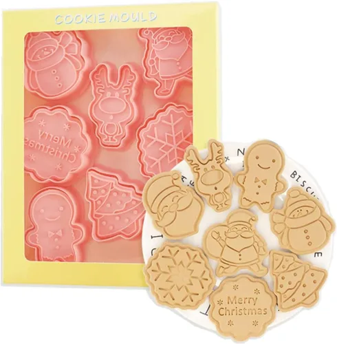 Miniatura 13 de 8 Piezas Moldes de Galletas de la Estatua de la Libertad para Hornear Moldes de Galletas, Prensa Torre Eiffel, Juego de Moldes de Galletas