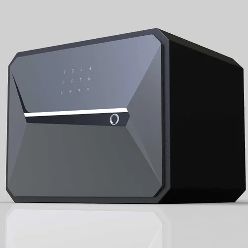 Miniatura 8 de Caja de seguridad inteligente de huellas dactilares con llave, 1.2 cúbicos, caja de seguridad para oficina en casa (1.2 pies cúbicos - 30 años)