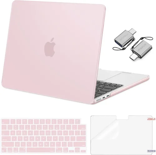 Miniatura 38 de Mosiso Funda para MacBook Air de 13 y 13.6 pulgadas, 2024, 2023 y 2022, M3 A3113, M2 A2681, Touch ID, carcasa rígida, cubierta de teclado, protector