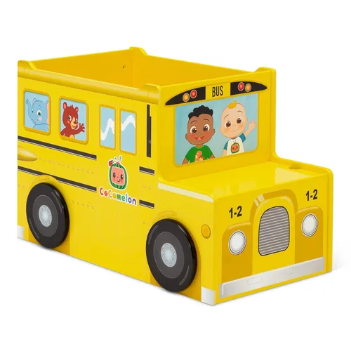 Miniatura 16 de Delta Children CoComelon - Caja de juguetes para autobús escolar + silla tapizada Delta Children CoComelon (paquete)