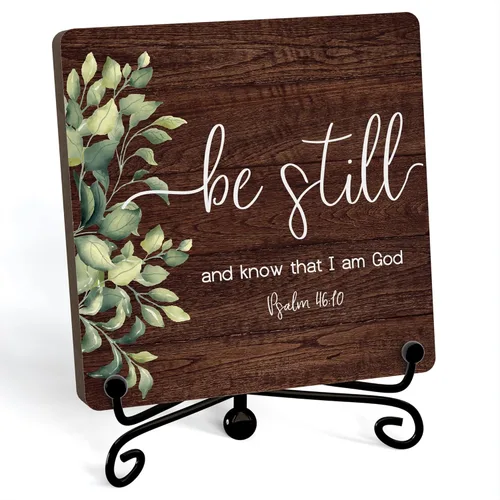 Miniatura 18 de Decoración Inspiradora Cristiana para Escritorio, Letrero "Dios Todavía Está Escribiendo Tu Historia", Decoración de Escritorio para Oficina, Hogar