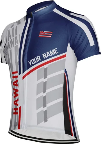 Miniatura 2 de Personalize Hawaii - Camiseta de ciclismo de manga corta para hombre