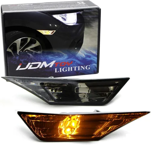 Miniatura 12 de (2) Luces iJDMTOY con señalización lateral clara JDM, izquierda o derecha, para Honda Civic Sedan/Coupe 2016, décima