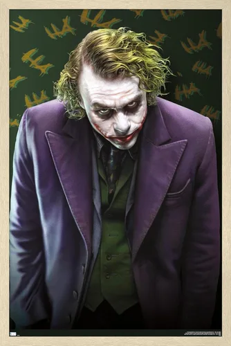 Miniatura 17 de Trends International DC Comics - Póster de pared The Joker - The Dark Knight, 22.375 x 34 pulgadas, versión enmarcada en negro Versión con marco