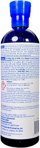 Miniatura 2 de API Pond MELAFIX Remedio para infección bacteriana para Peces , azul marino, 16 onzas