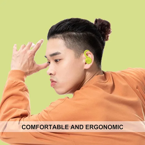 Miniatura 5 de Auriculares inalámbricos verdes sobre la oreja con ganchos para los oídos Auriculares Bluetooth para correr con gancho para la oreja Auriculares