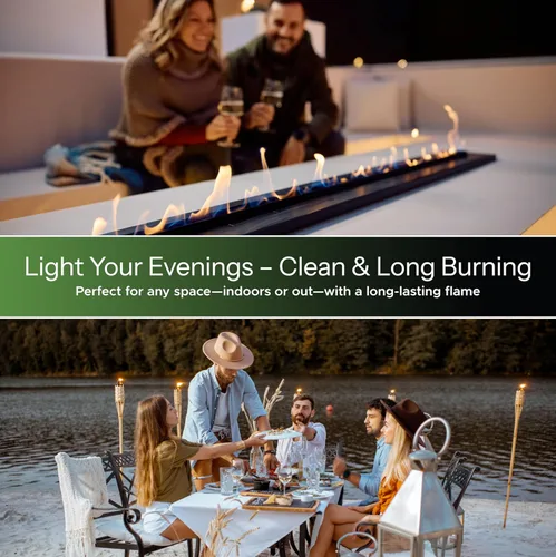 Miniatura 7 de Firefly Tiki Torch Fuel – Clean-Burning Outdoor Lamp Oil for Tiki Torches and Lanterns. Low Smoke, Long-Lasting – Outdoor Patio & Garden Use