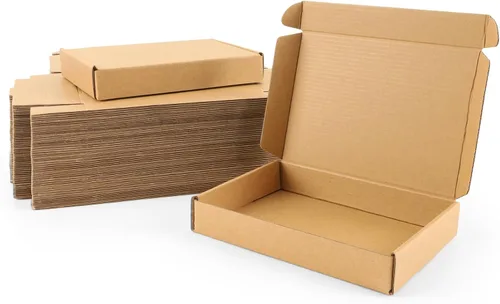 Miniatura 20 de BIOBROWN Cajas de cartón corrugado de 6 x 4 x 3 pulgadas, paquete de 50 cajas pequeñas para embalaje, cajas de envío para pequeñas empresas, negras