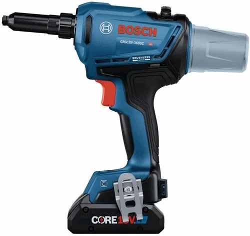 Miniatura 6 de Bosch GRG18V-3600CB24 Kit de herramientas de remache conectadas sin escobillas de 18 V con (2) baterías de alimentación avanzada CORE18V® de 4 Ah