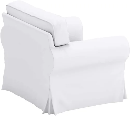 Miniatura 5 de Funda de repuesto para silla Ektorp de algodón, hecha a medida, compatible con la funda de sillón Ektorp de IKEA, el juego de fundas solo se ajusta