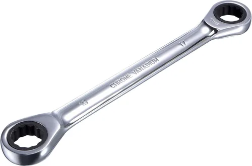 Miniatura 13 de uxcell Llave de trinquete de extremo de caja doble (0.394 in x 0.433 in) métrica 72 dientes 12 puntas llave de trinquete herramientas CR-V