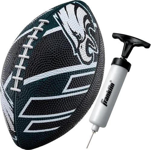 Miniatura 11 de Franklin Sports NFL Team Footballs - Rubber Youth Mini Balls for All Teams - Kids 8.5" Football + Air Pump Sets - Official NFL Licensed