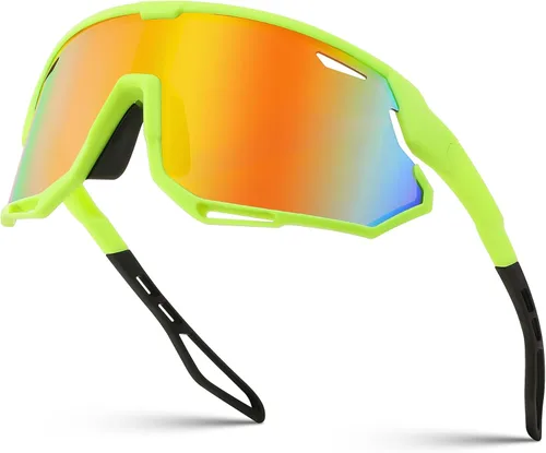 Miniatura 11 de FEISEDY Gafas de sol deportivas para hombres y mujeres, gafas de ciclismo con protección UV, para béisbol, esquí, correr, golf, B0082