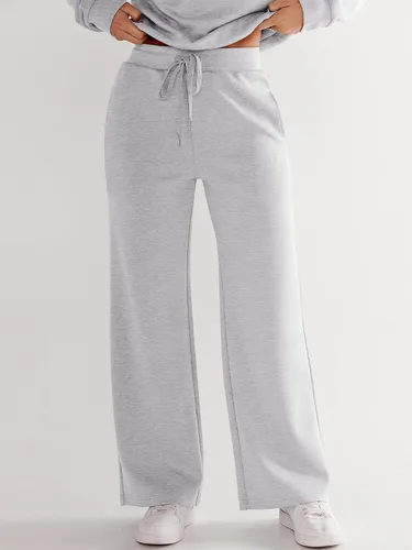 Miniatura 5 de LOGENE Conjunto deportivo de 2 piezas para mujer, sudadera con media cremallera y pantalones deportivos de pierna ancha, trajes de otoño 2023