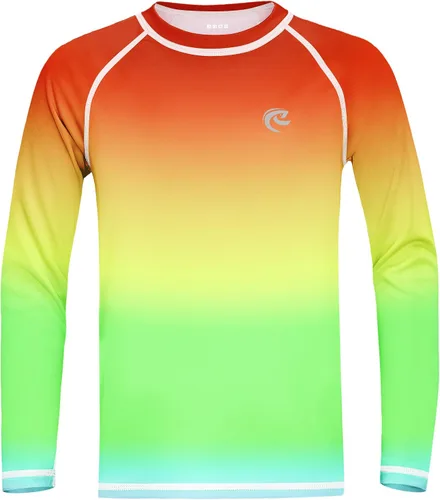 Miniatura 28 de Camiseta de natación de manga larga UPF 50+ para niños, paquete de 1 o 2 unidades de protección solar UV Rash Guard, camisetas de agua SPF