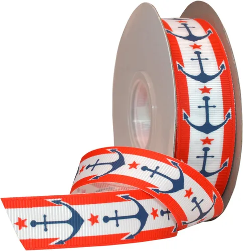 Miniatura 19 de Morex Ribbon Carrete de cinta de satén con alambre de estrellas y rayas, 2-1/2 pulgadas por 3 yardas, rojo/blanco/azul Estrellas y rayas con cable