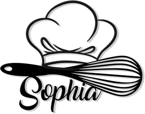 Miniatura 8 de Letrero de metal personalizado para chef de cocina, pared, valla, despensa, cocina, comedor, decoración del hogar, regalo para mamá, papá, hijo, 4
