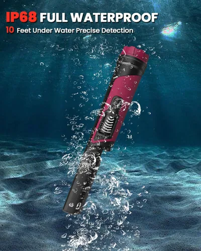 Miniatura 4 de DR.ÖTEK Detector de metales Pinpointer para adultos y niños, IP68 totalmente impermeable, detector de metales subacuático, puntero de mano