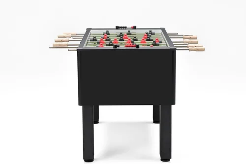 Miniatura 3 de Pro Foos II Deluxe: mesa de futbolín de tamaño reglamentario para adultos, varillas de acero inoxidable y asas de madera