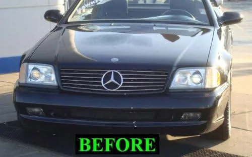 Miniatura 2 de Compatible con Mercedes-Benz R129 1990-2002 SL 300SL 500SL 600SL SL320 SL500 SL600 CHROME GRILLE KIT ROADSTER COUPE CONVERTIBLE 300 500 600