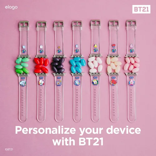 Miniatura 2 de elago Correa BT21 compatible con Apple Watch Series ULTRA/SE/9/8/7/6/SE/5/4/3/2/1 [producto oficial]