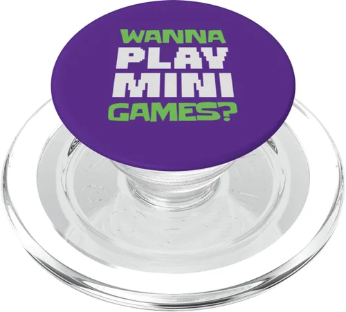 Miniatura 7 de Wanna Play Mini Games? Retro Arcade Gamer Monkey PopSockets Adhesive PopGrip