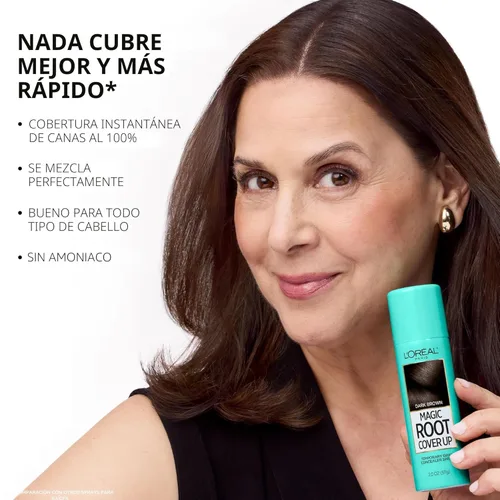 Miniatura 6 de L'Oreal Paris Magic Root Cover Up Corrector Spray para rubias, rubio medio, 2 onzas líquidas, sin amoníaco ni peróxido, adecuado para tinte