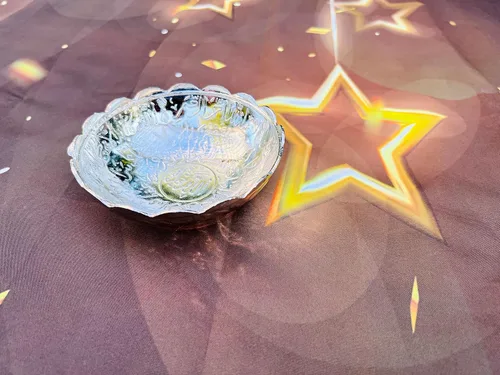 Miniatura 5 de Ayatul Kursi - Azucarero de caligrafía, cuenco para dátiles, frutero, cuenco de acero inoxidable para medicina, cuenco Ayat ul Kursi + caligrafía