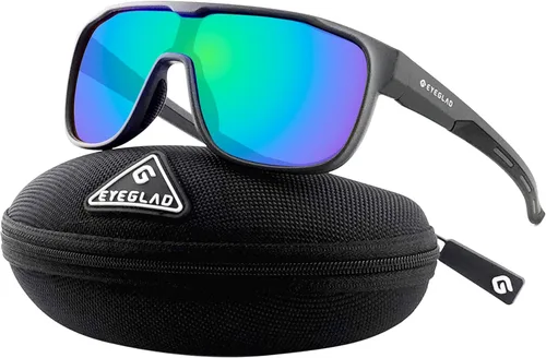 MARS Lifestyle Gafas de sol polarizadas al aire libre UV400 Anti-agua de mar Mujeres Hombres Adulto Adolescente Correr Pesca Deportes gris (Foggy
