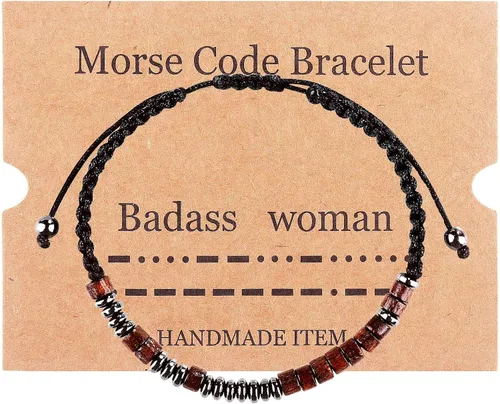 Miniatura 9 de SUMMER LOVE Morse Code Bracelets for Women Men, Mens Bracelet, Inspirational Bracelets Gifts for Couples Wife Husband Daughter Best Friend