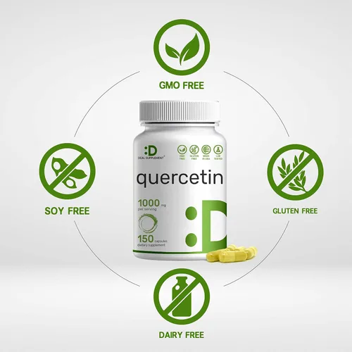 Miniatura 3 de Eagleshine Vitaminas Quercetina 1000 mg por porción (paquete de 2) 300 cápsulas, flavonoides de alta biodisponibilidad, probado por terceros