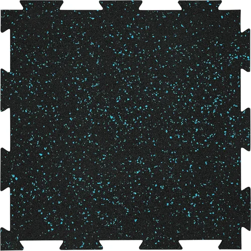 Miniatura 8 de Playsafer Genaflex Lite - Azulejos entrelazados de goma de 0.315 in para suelos de gimnasio, equipos de ejercicio, áreas de ejercicio, 20 x 20 Negro
