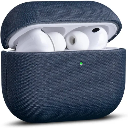 Miniatura 17 de Haobobro Funda de piel para AirPods Pro 3, piel seleccionada respetuosa con la piel, con textura de fibra de carbono, hecha a mano, funda rígida
