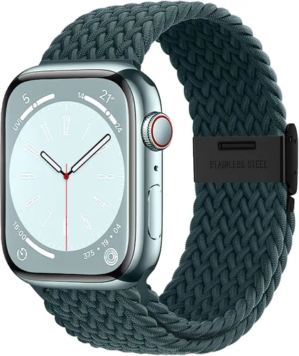 Miniatura 37 de Qimela Correa Compatible con Apple Watch de 1.49/1.57/1.61/1.65/1.73/1.77/1.77/1.93 pulgadas para Mujeres y Hombres, Correa Deportiva Solo Loop