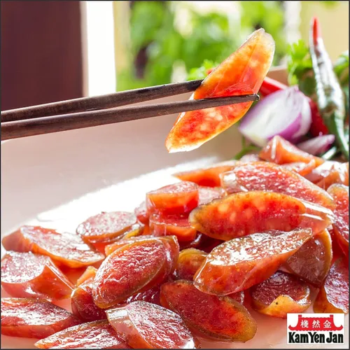Miniatura 3 de Kam Yen Jan, Salchicha china hecha con carne de cerdo y pollo (), asiática, taiwanés, checo chino de regazo, 14 onzas (paquete de 3)