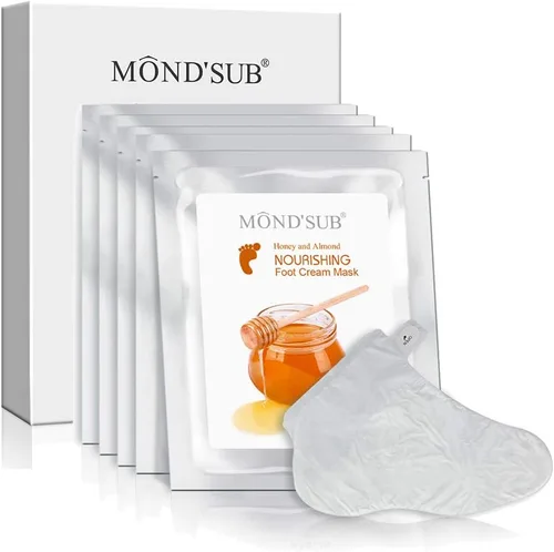 Miniatura 11 de [5 pares] MOND'SUB - Mascarillas hidratantes para pies y aceite de aguacate orgánico – Mascarilla hidratante para pies de bebé para piel seca – Cura