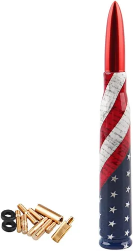 para antena Jeep Gladiator, diseño de bandera estadounidense, 5.5 pulgadas
