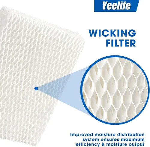 Miniatura 3 de Paquete de 8 filtros HFT600 de repuesto para filtro Honeywell, humidificador Honeywell HEV615, HEV620, comparado con la pieza HFT600T HFT600PDQ