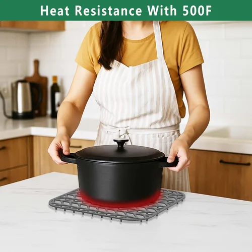 Miniatura 4 de GUUKIN Protectores de fregadero para fregadero de cocina, 12.25" x 11.5" rejilla plegable antideslizante de silicona para el fondo de fregaderos