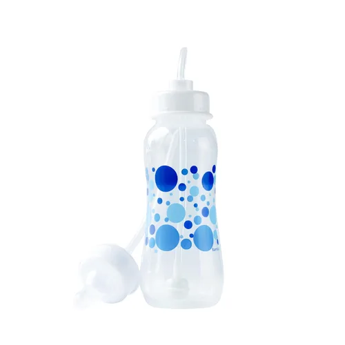 Hands-Free Baby Bottle - Sistema de enfermería anticólicos biberón de 9 onzas con pezón/tetina de flujo rápido 9.8 ft+ con sistema de alimentación