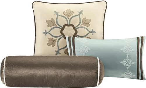 Miniatura 5 de Madison Park Juego de Edredón Acogedor Diseño Casual Moderno Para Todas las Estaciones, con Falda de Cama a Juego, Almohadas Decorativas, Queen