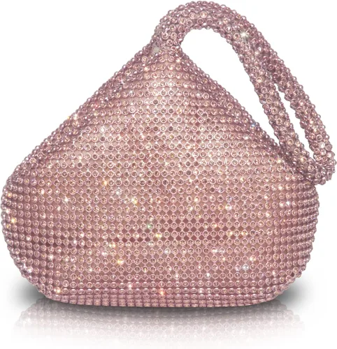 AOYUNHUI Hand Bags Purses for Women Rhinestone Hobo Bag for Women Clutch Purses for Women for Wedding Reception Prom Reunion