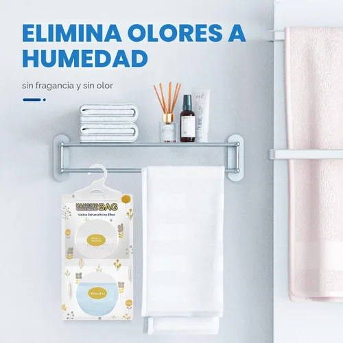 Miniatura 7 de Vacplus Paquetes absorbentes de humedad, paquete de 5 sin fragancia, paquetes de humedad, paquetes desecantes, bolsas deshumidificadoras de armario