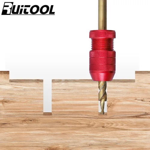 Miniatura 6 de RUITOOL Juego de tope de profundidad para brocas de taladro, tope de taladro ajustable Rango de tamaño de taladro aplicable 5/64"-3/16
