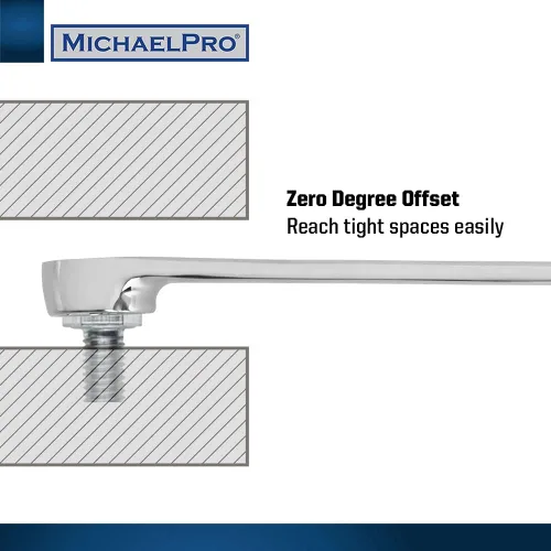 Miniatura 5 de MichaelPro MP001213 - Juego de llaves extractoras de pernos extra largas (métricas) Extractor de tuercas y pernos de caja redondeada de 6 puntos