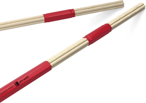 Miniatura 10 de ProMark Hot Rods - Baquetas de tambor H-Rods, silenciosas, para pequeñas actuaciones, 5B, 0.550 pulgadas de diámetro, 16 pulgadas de longitud, 1 par