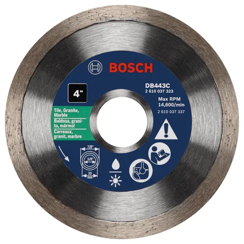 Miniatura 11 de Bosch DB4543S Hoja de diamante de borde continuo estándar de 4.5 pulgadas