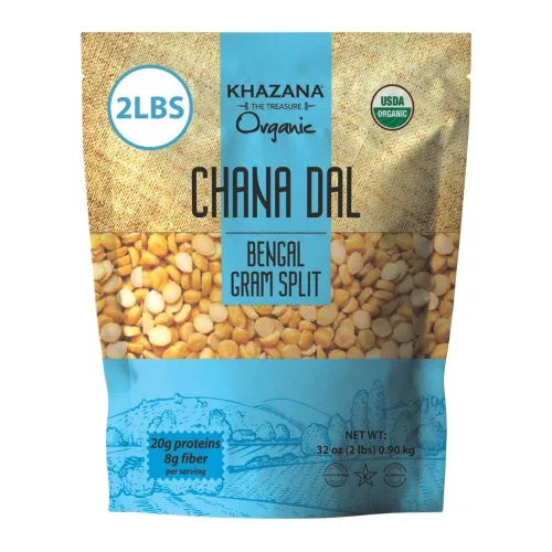 Miniatura 8 de Khazana Orgánico Chana Dal 7lb - Bengala Gram Split - Sin OMG, sin gluten y Kosher - Lentejas auténticas de la India