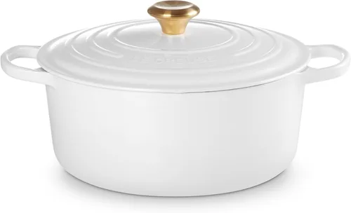 Miniatura 28 de Le Creuset Horno holandés redondo de hierro fundido esmaltado, 4.5 cuartos de galón, Marsella Marseille
